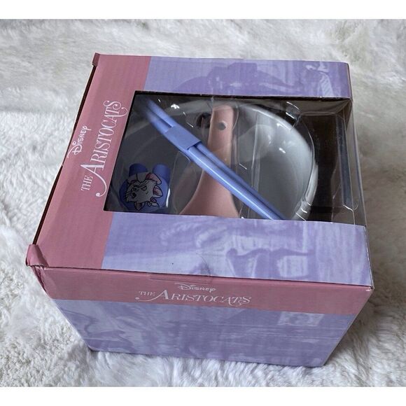 Disney The Aristocats Marie Ramen Noodle Bundle Bowl Spoon & Chopsticks W/Topper - Picture 8 of 16